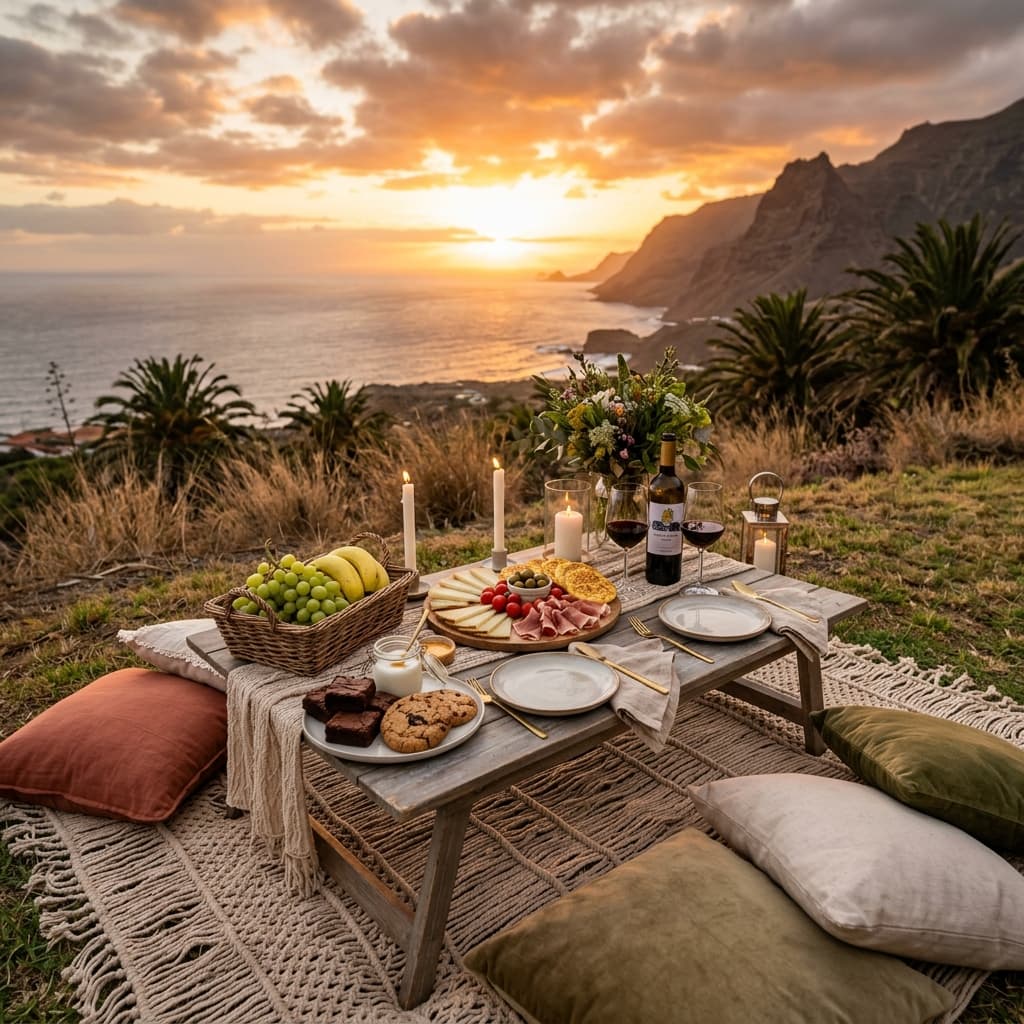 Picnic Romántico Menú cerrado sin gluten en Gran Canaria - Imagen 1